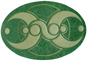 Crop circle table green